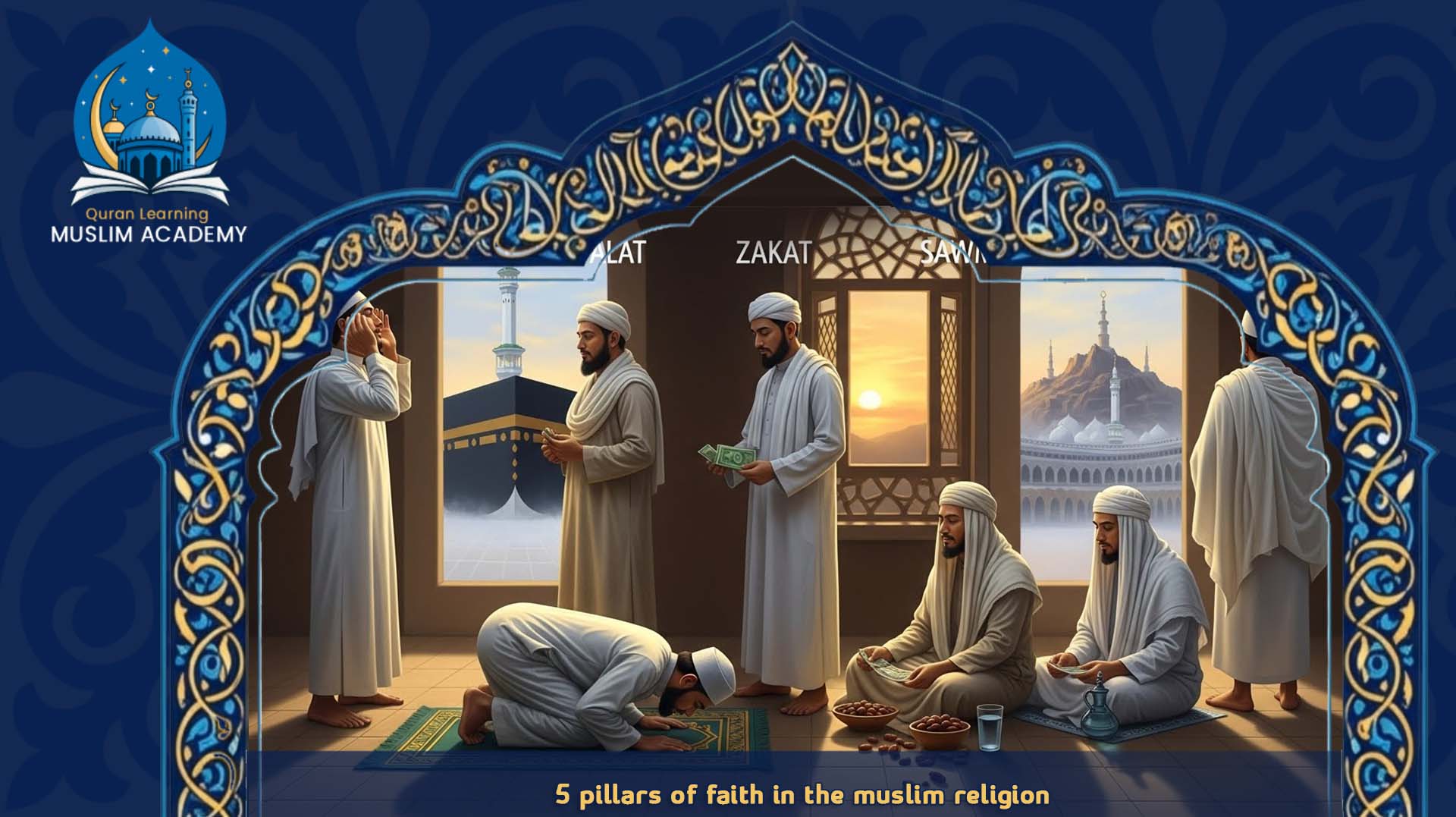5 pillars of faith in the muslim religion